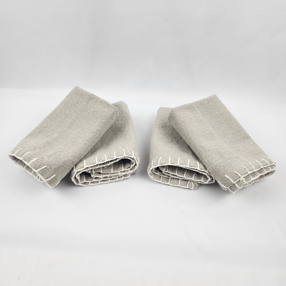 Other - 4 Fennco Styles‎ Celena Collection Contemporary 100% Cotton Cloth Napkin India